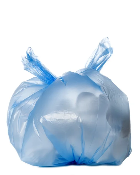 Blue garbage ba — Stock Photo, Image