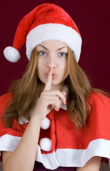 The secret santa girl — Stock Photo, Image