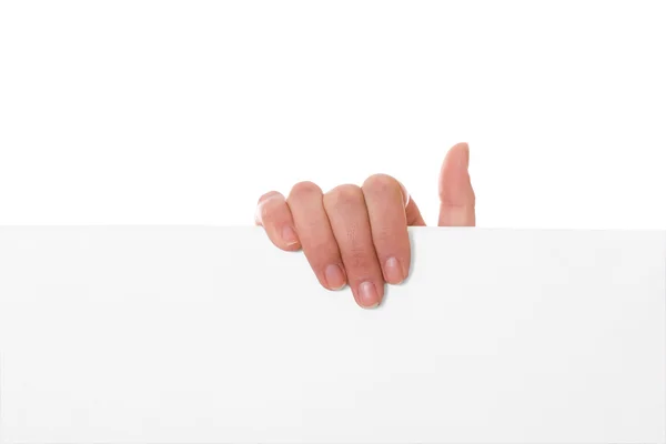 Hand holding paper — Stock Photo, Image