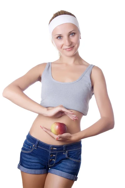 Apple diet — Stock Photo, Image