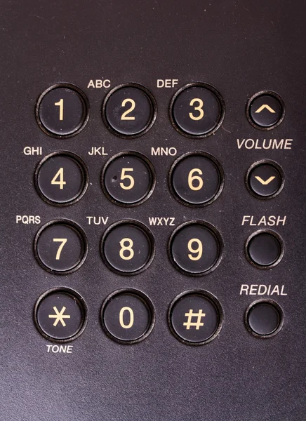 黒電話キーボード — ストック写真
