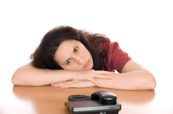 Esperando una llamada telefónica —  Fotos de Stock