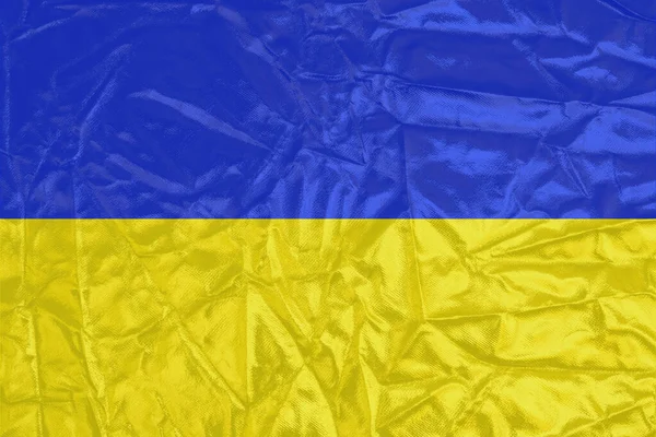 Grunge Flag Ukraine Blue Yellow Horizontal Lines — Stock Photo, Image