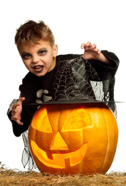 Kind in Halloween kostuum — Stockfoto