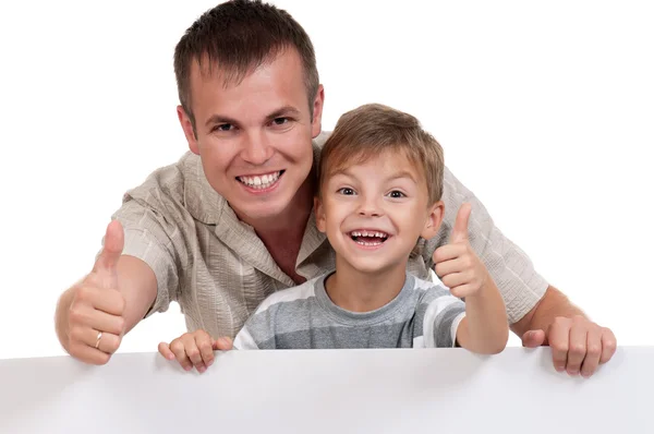 Feliz pai e filho — Fotografia de Stock