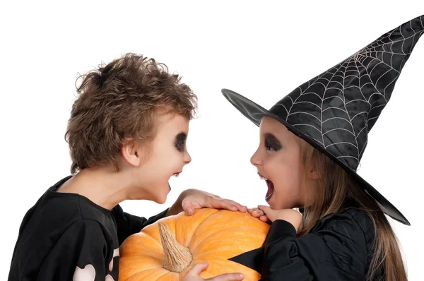 Kind in Halloween kostuum — Stockfoto