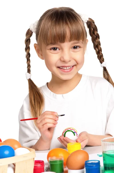 Niños con huevos de Pascua — Foto de Stock