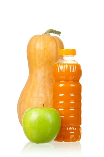 Kürbis und Apfelsaft — Stockfoto