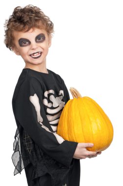 Cadılar Bayramı kostümlü çocuk