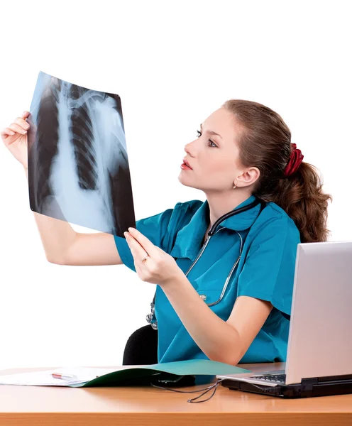 Doctor with x-ray — Stock Photo, Image