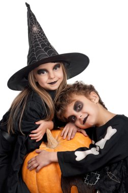 Cadılar Bayramı kostümlü çocuk