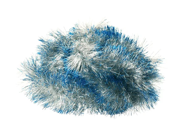 Blue tinsel — Stock Photo, Image