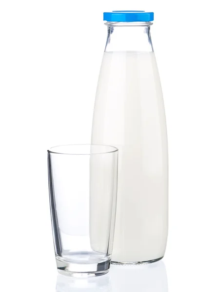 Fles melk — Stockfoto