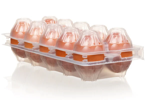 Eggs in box — Stock Photo, Image