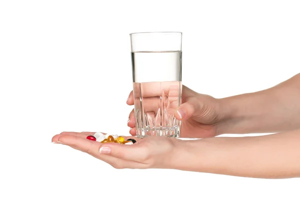 Hand with pills — Stock Photo, Image