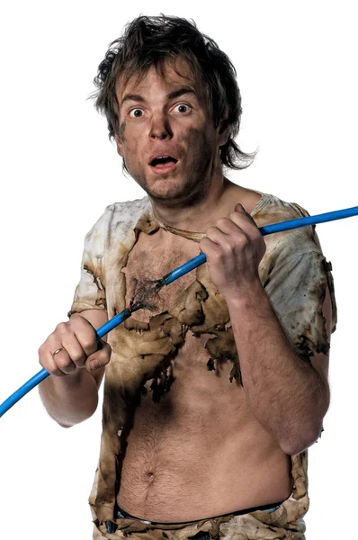 Burnt man — Stock Photo, Image