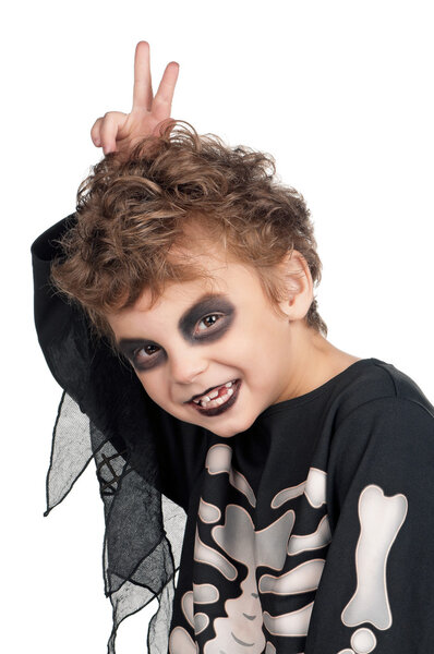 Child in halloween costume