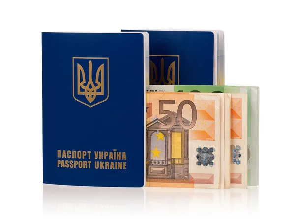 Paspor Ukraina — Stok Foto