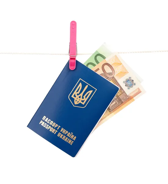 Passaporte ucraniano — Fotografia de Stock