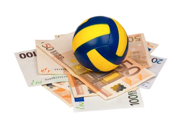Euro and ball — Stock Photo, Image
