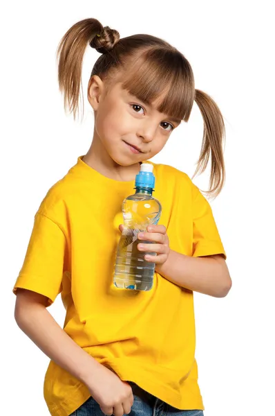 Girl with water — Stock Photo, Image