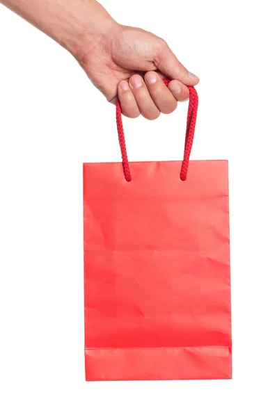 Alışveriş torbasıyla el. — Stok fotoğraf