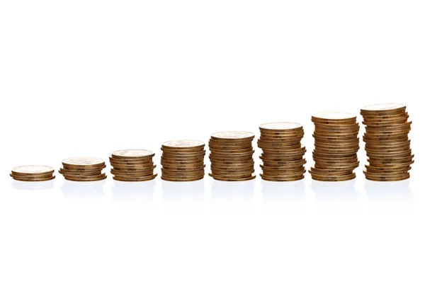 Towers of coins — Stock Photo, Image