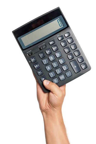 Hand with calculator — Stock Photo, Image