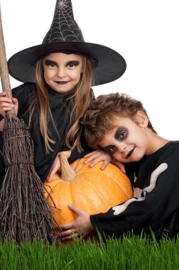 Cadılar Bayramı kostümlü çocuk