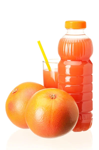 Flaska med juice — Stockfoto