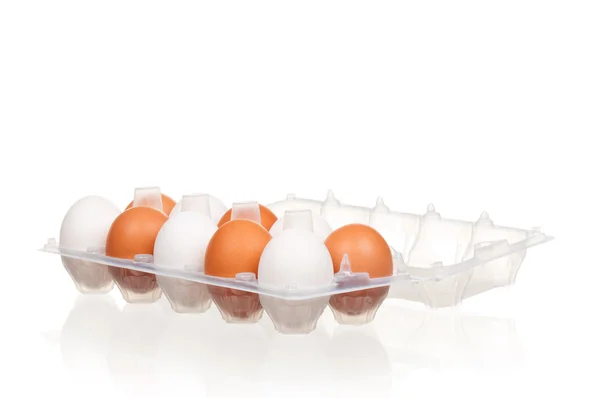 Eggs in box — Stock Photo, Image