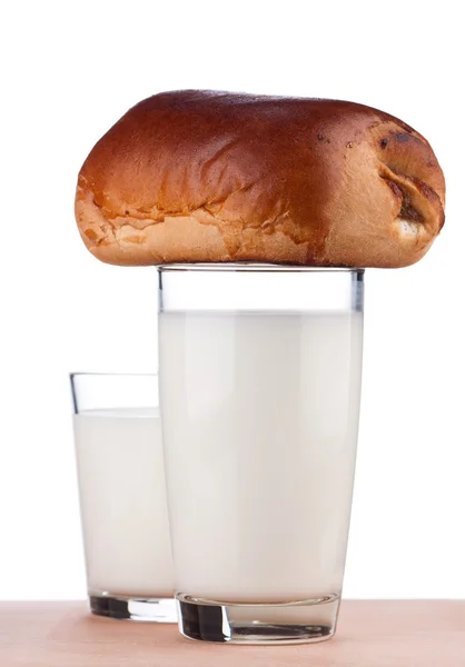 Glas melk — Stockfoto