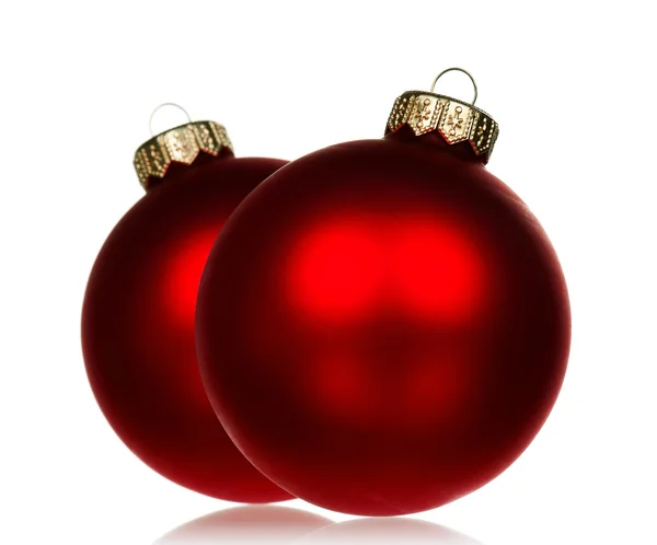 Kırmızı baubles — Stok fotoğraf