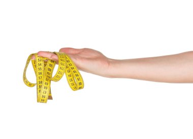 ölçü bandı ile el