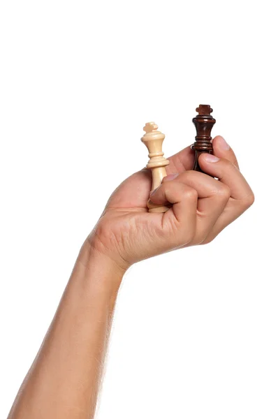 Hand in Hand mit Schach — Stockfoto