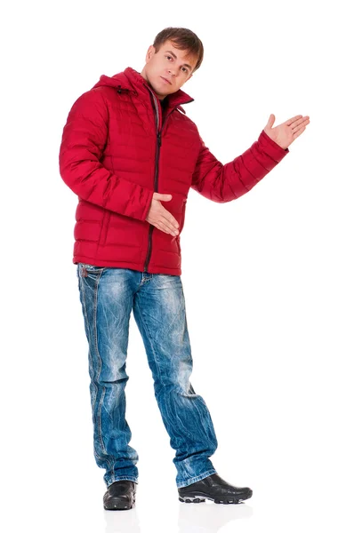 Man in winter clothing — Stock Photo, Image