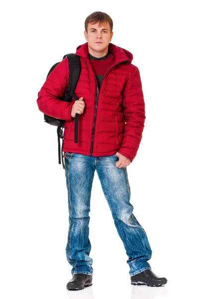 Hombre con ropa de invierno Fotos De Stock