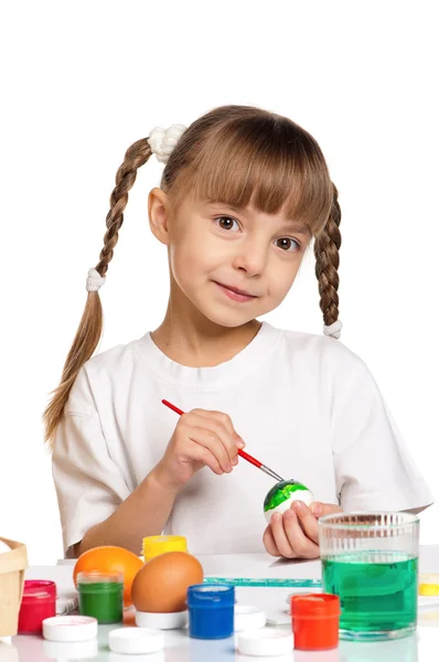 Niños con huevos de Pascua — Foto de Stock