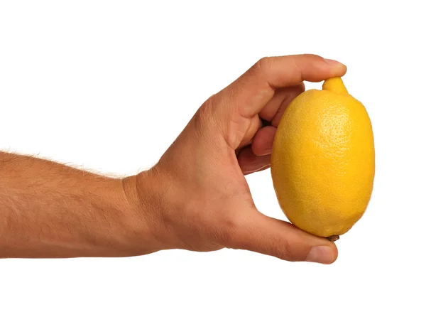 Mano con Limone — Foto Stock