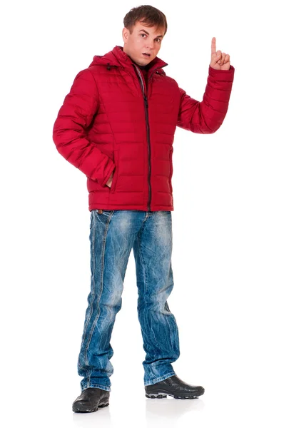 Man in winter clothing — Stock Photo, Image