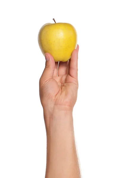 Hand with apple — Stock Photo, Image