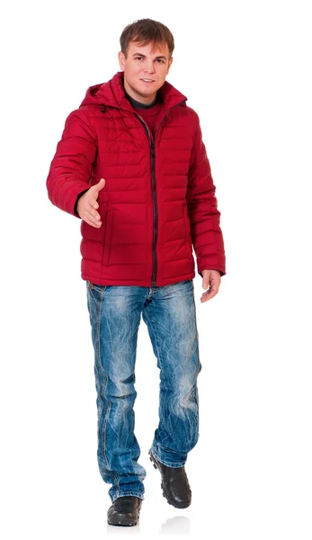 Man in winter clothing — Stock Photo, Image