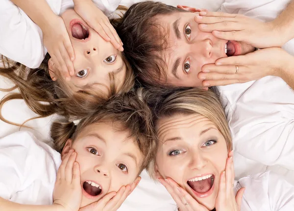 Famiglia divertente — Foto Stock