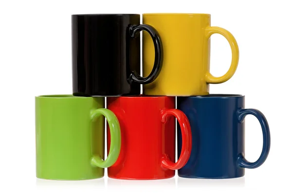 Tasses colorées — Photo