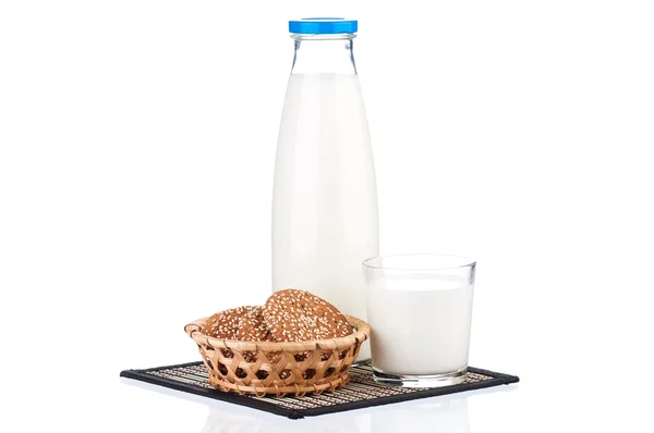 Lahvička mléka — Stock fotografie