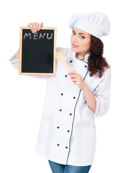 Mujer cocinera — Foto de Stock