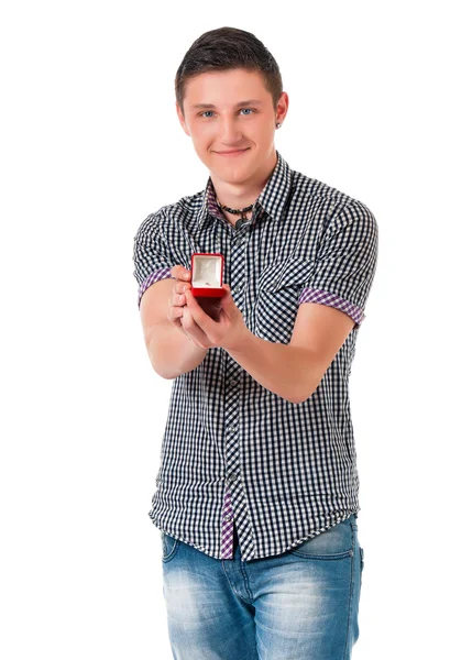 Man with wedding ring — Stock Photo, Image