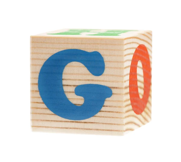 Cubos com letras — Fotografia de Stock