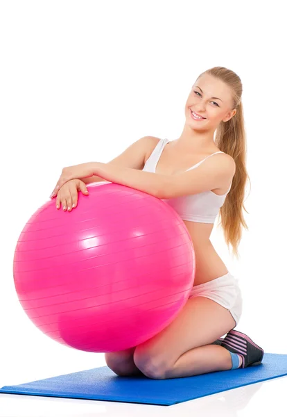 Fitness-Frau — Stockfoto