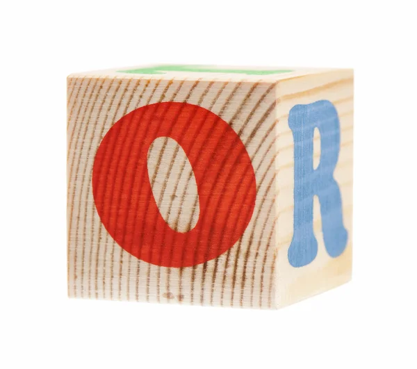 Würfel mit Buchstaben — Stockfoto
